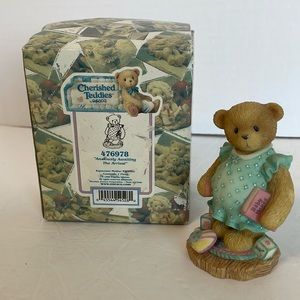 Cherished Teddies by Enesco “Anxiously Awaiting The Arrival”